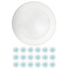 Nuwatt Slim Flush Mount Ceiling Light, 6 in, 15 Watt, 5000K, White, PK 24 NW-R-DSK-6-15W-50K-24P